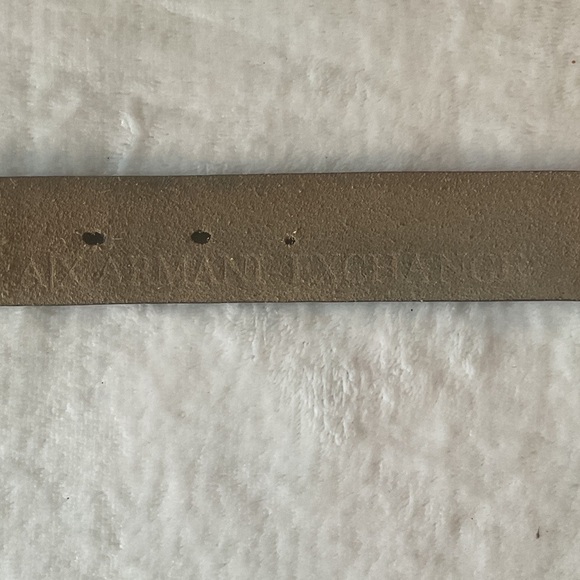 Armani Exchange vintage Black leather Belt with Silver Buckle - Picture 7 of 7